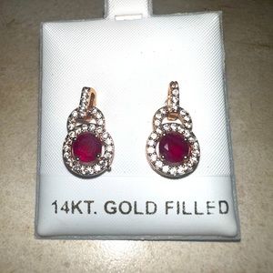 14 k plated earrings